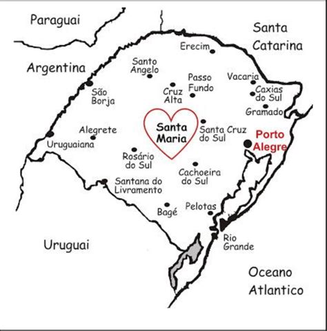 完了しました desenho cidades mapa rio grande do sul 177245