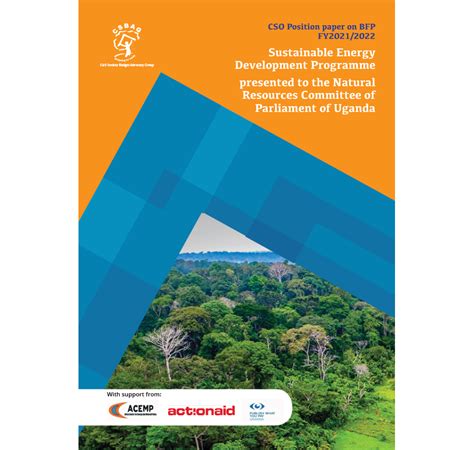 Cso Position Paper On The Sustainable Energy Development Programme Nbfp