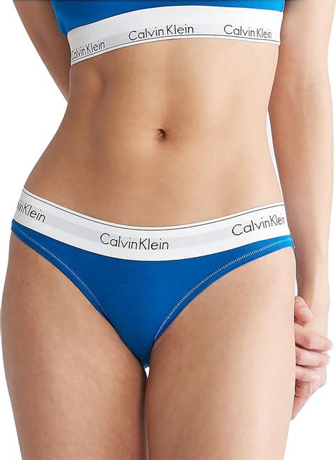 Calvin Klein Modern Cotton Stretch Bikini Panty Amplified Blue Large