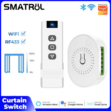 Smatrul Tuya Smart Wifi Blind Curtain Switch Breaker Module Controller