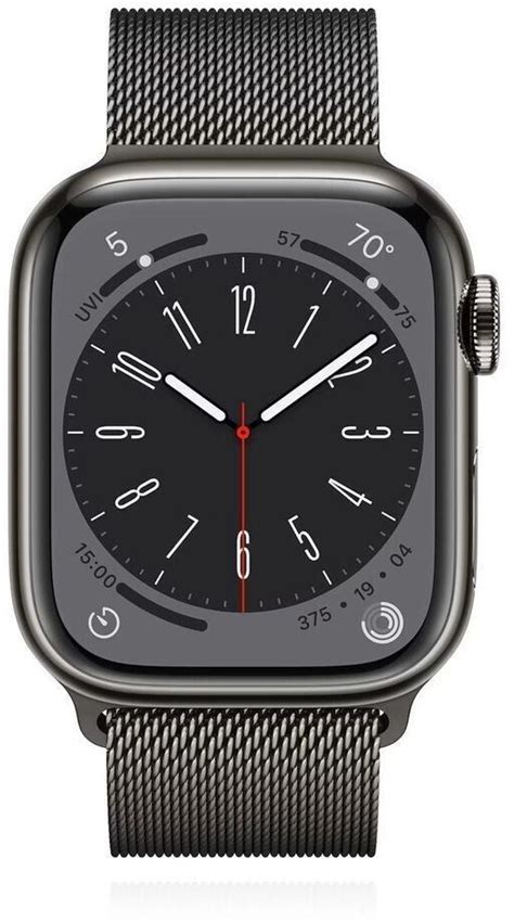 Apple Watch Series 8 4g 45mm Edelstahl Graphit Milanaise Graphit Ab 879