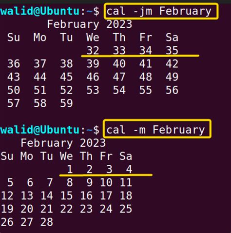 The Cal Command In Linux Practical Examples