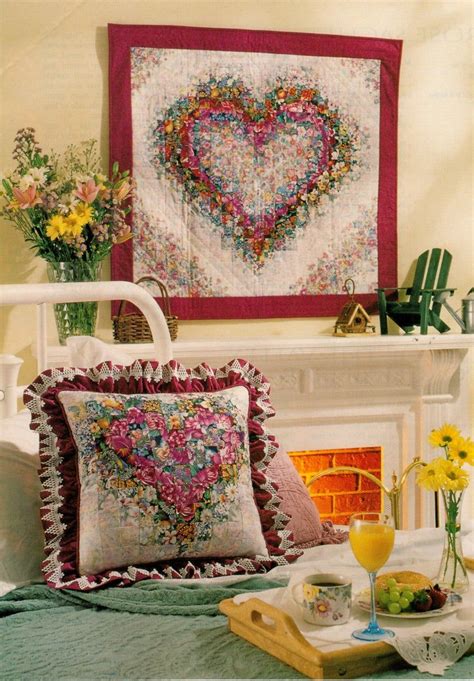 Watercolor Heart Quilted Wall Hanging And Pillow Pattern Etsy Artofit