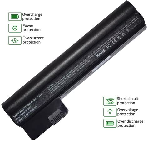 6 Cell Hp Mini 110 3105tu Battery 55WH 10 8V Hp Mini 110 3105tu Laptop