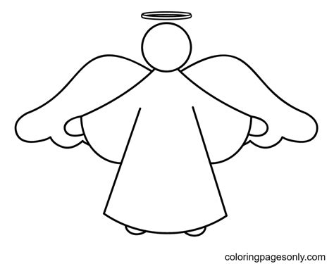 Printable Christmas Angels Coloring Page Free Printable Coloring Pages