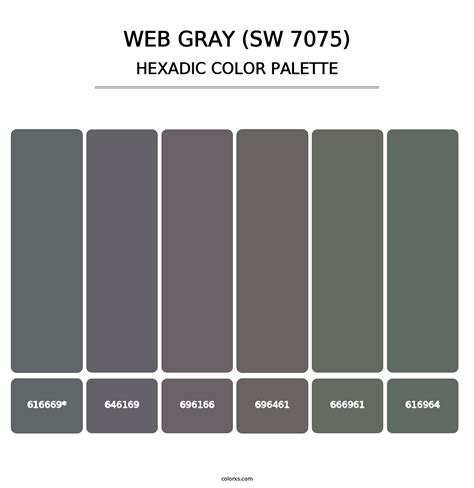 Sherwin Williams Web Gray Sw Paint Coordinating Colors And