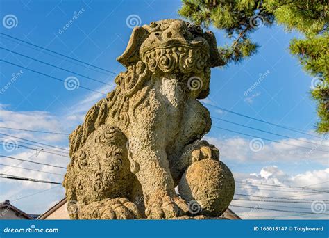 Lion Dog Or Komainu At Mikawa Japan Stock Image Image Of Buddhist