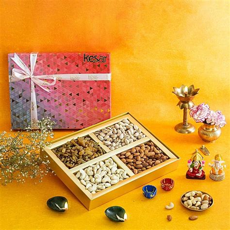 Buy Send Kesar Diwali Auspiciousness Gift Box Online Fnp