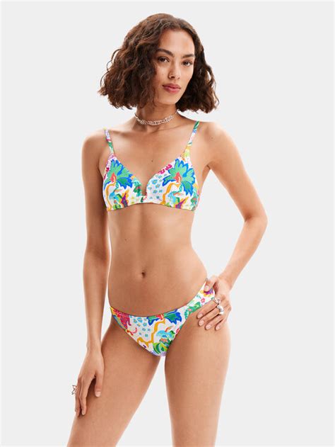 Desigual Bikini Pezzo Sotto Jungle 24SWMK11 Multicolore Modivo It