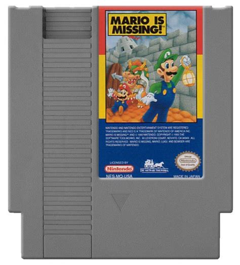 Mario Is Missing For Nintendo Nes Tvgc