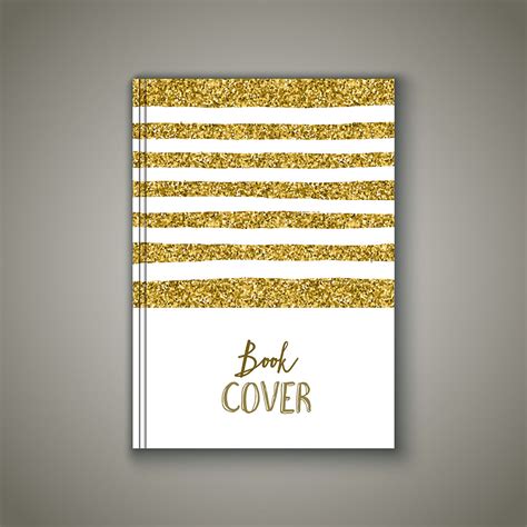 Book Cover With Gold Glittery Design 210276 Vector Art At Vecteezy