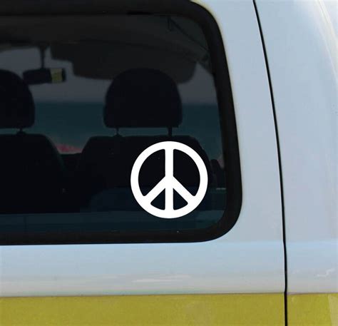 Peace Sign Vinyl Decal Car Decal Laptop Sticker Window - Etsy