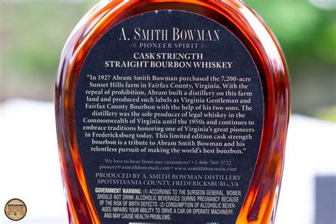 A Smith Bowman Cask Strength Bourbon Batch 1 Review Breaking Bourbon