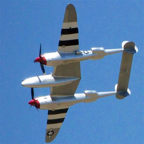 P 38 White Lightning At The Planes Of Fame Air Show 2008 © Richard J