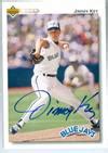 Jimmy Key Autographed Baseball Card Toronto Blue Jays Upper Deck