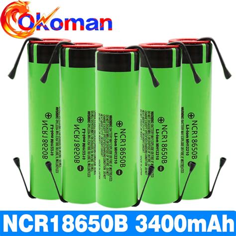 Original High Capacity NCR18650B 3 7V 3400mAh 18650 Rechargeable