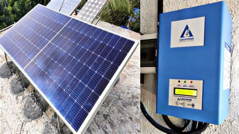 Waaree Watt Solar Panel With Ashapower Mppt Charge Controller Youtube