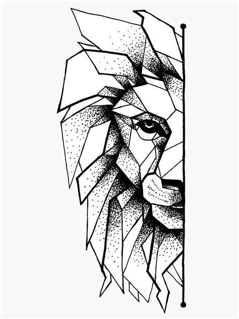 Geometric Lion Drawing Amazing Drawing Skill