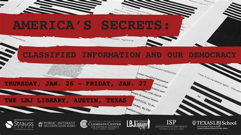 America’s Secrets: Classified Information and Our Democracy | LBJ School of Public Affairs