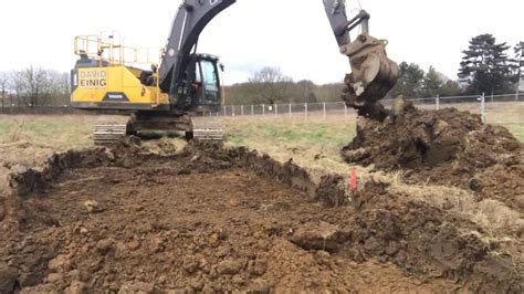 Topsoil Stripping On A Construction Site During An Archaeology Project