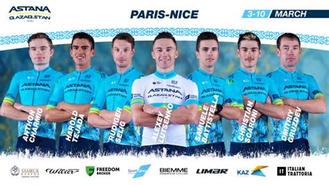 Paris Nice Rider Roster Astana Qazaqstan