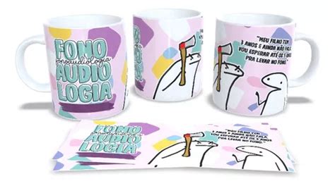 Caneca Cer Mica Ml Meme Flork Profiss Es Fonoaudiologia