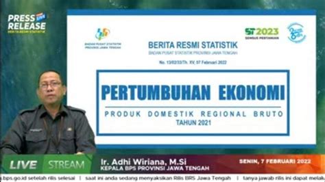 Bps Perekonomian Jateng Tahun Tumbuh Persen Tribunjateng