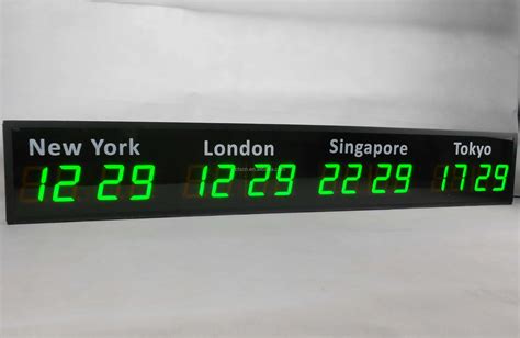 Alibaba Express Led Mini Multi Zone Digital World Time Zone Clock - Buy World Time Zone Clock ...