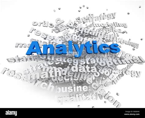 D Imagen Analitics Concept Word Cloud Background Stock Photo Alamy