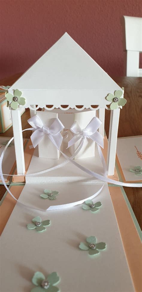 Explosionsbox Hochzeit Mit Pavillon Mit Produkten Von Stampin Up