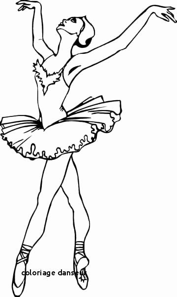 Coloriage Danseuse Ballerina Logo Hd