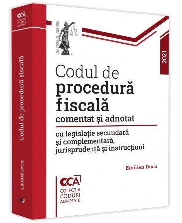 Codul De Procedura Fiscala Comentat Si Adnotat Editura Hamangiu