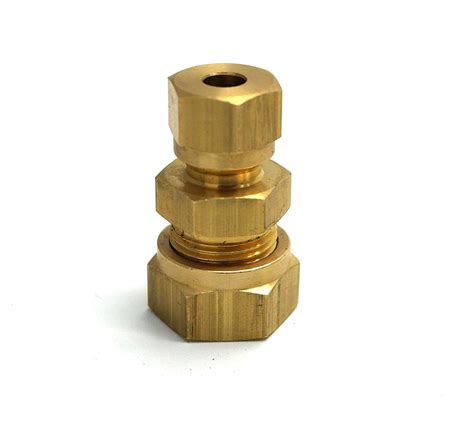 British Made 10Mm To 6Mm Reducing Brass Compression Fitting