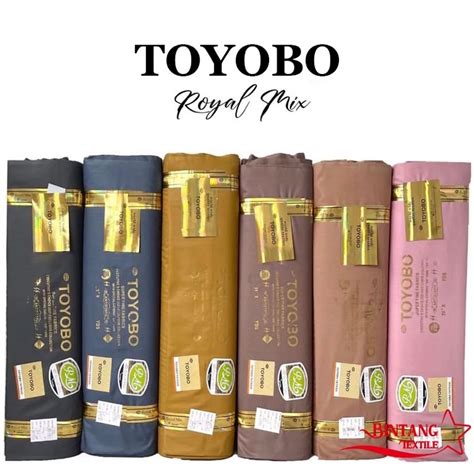 Jual Kain Bahan Gamis Koko Katun TOYOBO ROYAL MIX PREMIUM TOYOBO RM