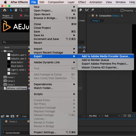 How To Save After Effects As Mp4 AEJuice