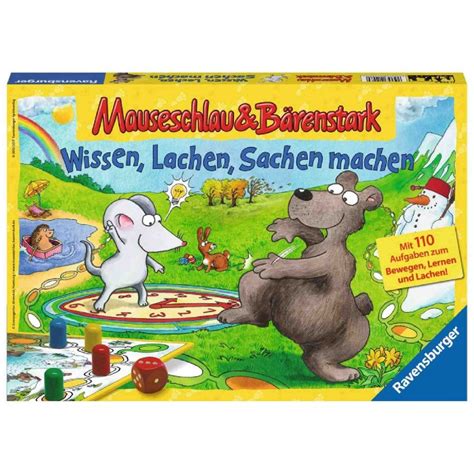 Ravensburger Spiel Mauseschlau Und B Renstark Wissen Lachen Sachen