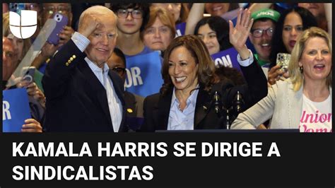 Kamala Harris Realiza Su Primer Acto De Campa A Junto A Biden