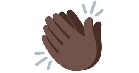 👏🏿 Clapping Hands Dark Skin Tone Emoji Meaning And Symbolism ️ Copy