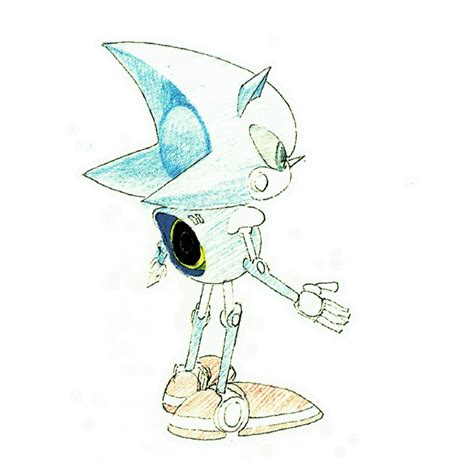 Concept artwork of Metal Sonic, from ‘Sonic CD’. - Sonic The Hedgeblog