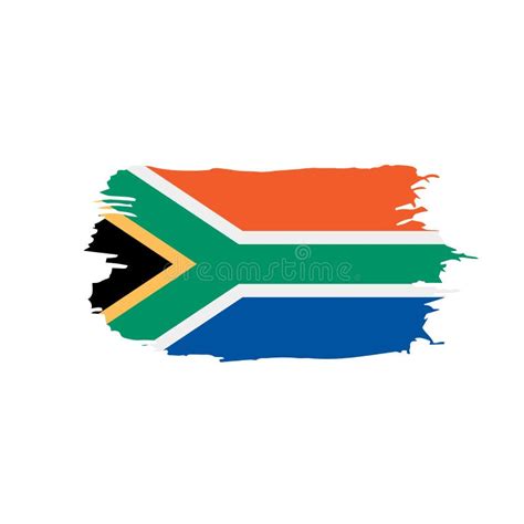 South Africa Flag, Vector Illustration Stock Vector - Illustration of ...