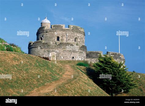 St Mawes Castle Cornwall Uk Stock Photo Alamy