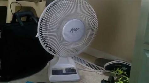 12 Aries Oscillating Desk Fan Youtube