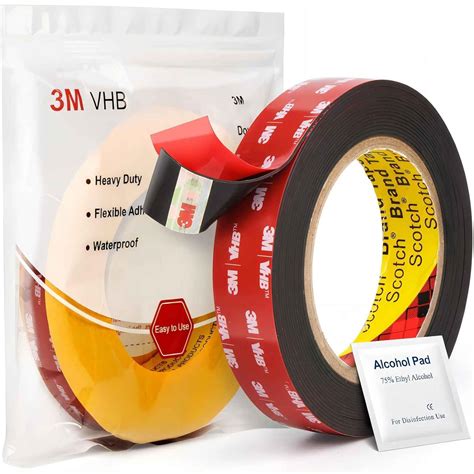 Double Sided M Tape Feet X Inch Heavy Duty Mounting Tape Vhb