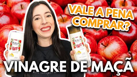 O QUE EU ACHEI DA LINHA SKALA VINAGRE DE MAÇÃ SHAMPOO MÁSCARA E