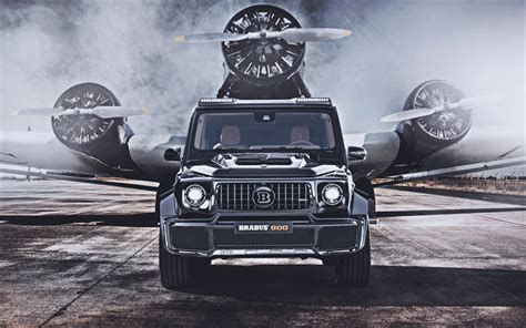 Indir duvar kağıdı 4k Mercedes AMG G63 ayarlama 2019 araba Brabus