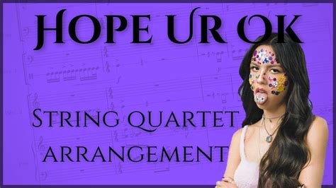 Olivia Rodrigo Hope Ur Ok String Quartet Arrangement Sheet Music