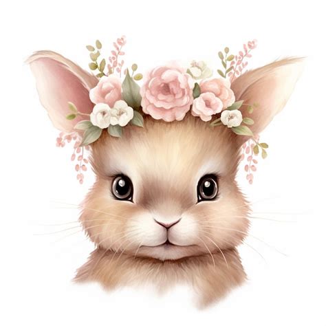 Premium Ai Image There Is A Cat With A Flower Crown On Its Head