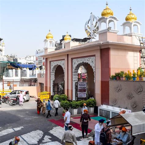 Antigua Delhi India De Abril De Gurudwara Sis Ganj Sahib Es