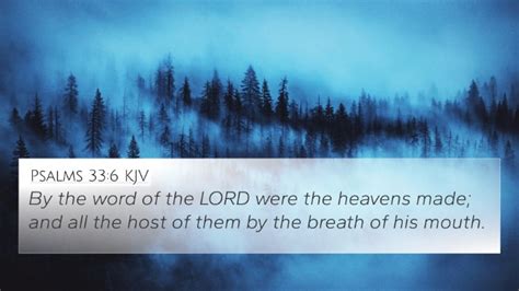 Psalms Kjv K Wallpaper By The Word Of The Lord Were The Heavens