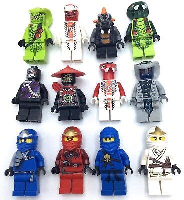 LEGO NINJAGO MINIFIGURES SERPENTINE SNAKE PEOPLE NINJAS JAY SNAPPA ...